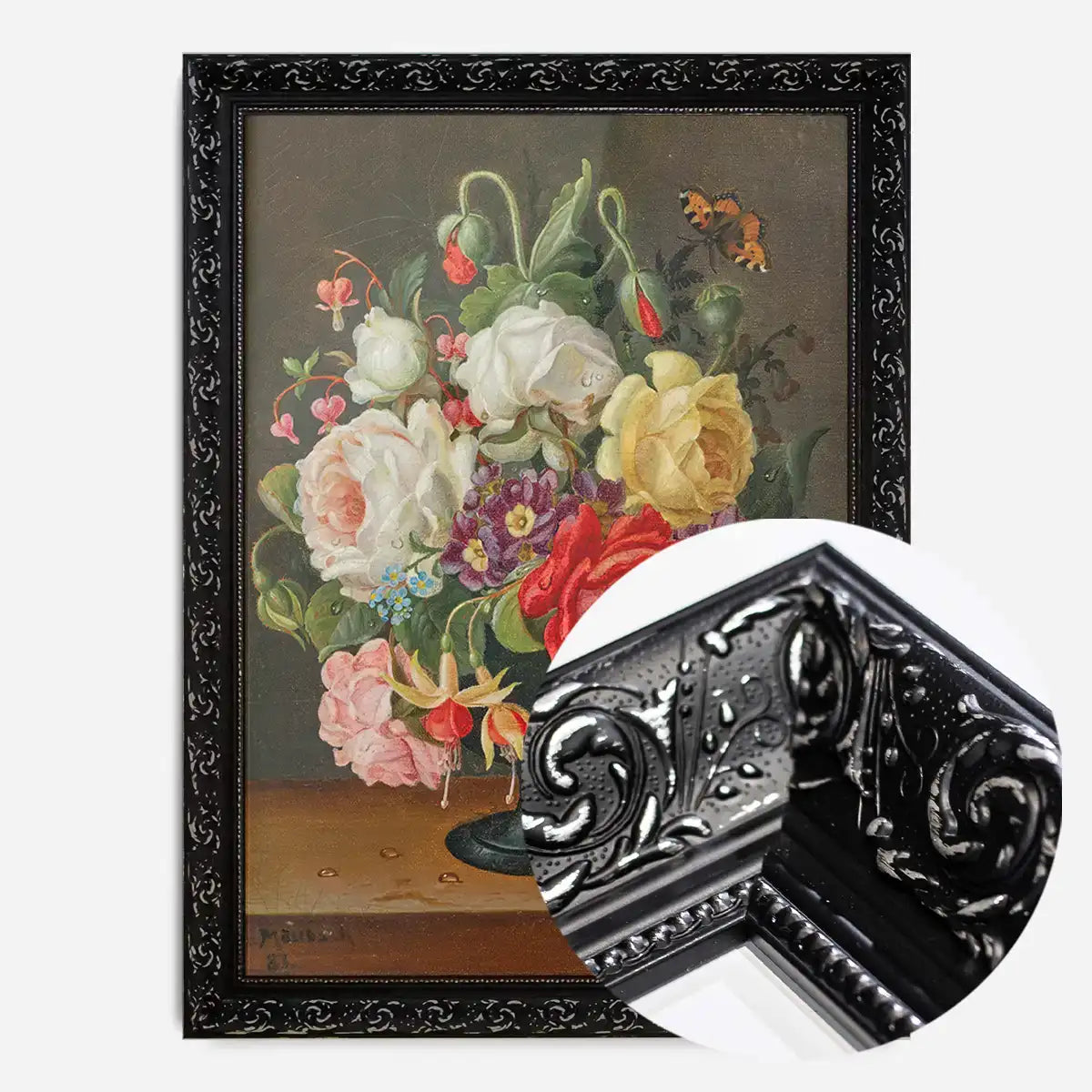 Flowers by Christian Juel Möllback Still Life Painting