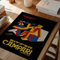 Bitter Campari Black & Yellow Poster Print