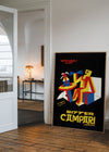 Bitter Campari Black & Yellow Poster Print