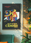 Bitter Campari Black & Yellow Poster Print