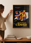 Bitter Campari Black & Yellow Poster Print