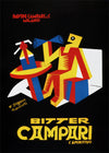 Bitter Campari Black & Yellow Poster Print