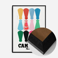 Campari Soda Coloured Bottles Poster Print