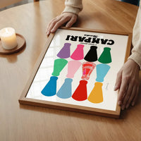 Campari Soda Coloured Bottles Poster Print