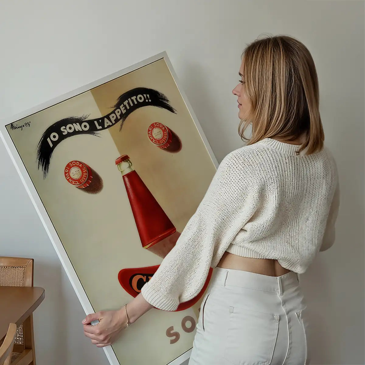 Campari Face Poster Print