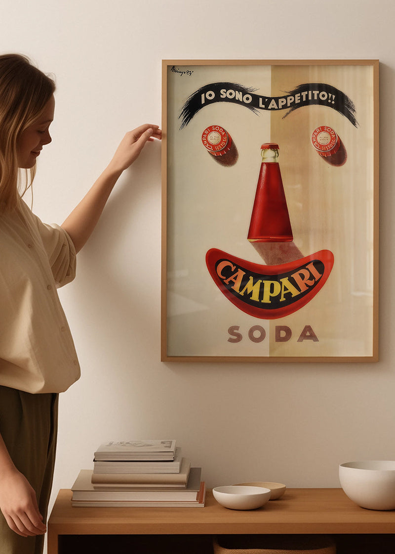 Campari Face Poster Print