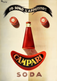 Campari Face Poster Print