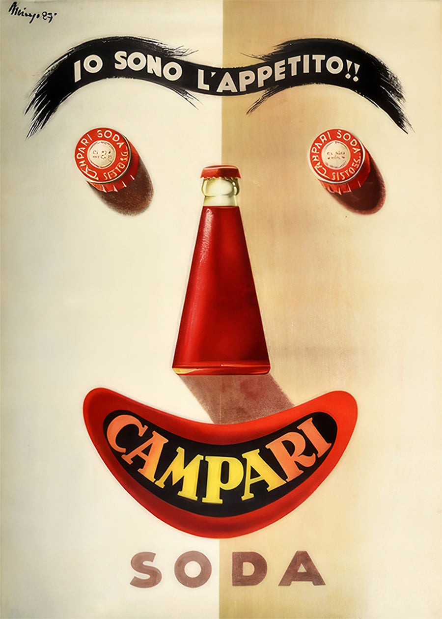 Campari Face Poster Print
