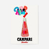 Campari Red Bottle Poster Print