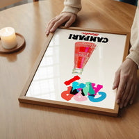 Campari Red Bottle Poster Print