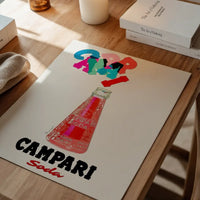 Campari Red Bottle Poster Print