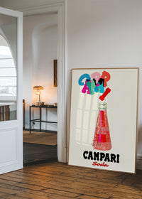Campari Red Bottle Poster Print