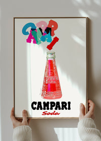 Campari Red Bottle Poster Print