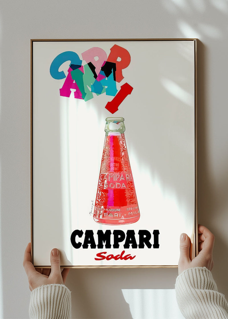 Campari Red Bottle Poster Print