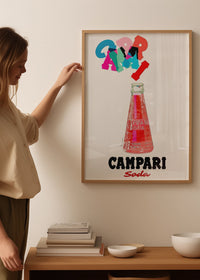 Campari Red Bottle Poster Print