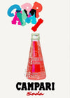 Campari Red Bottle Poster Print