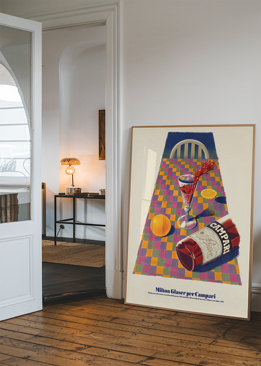 Campari Dining Table Poster Print
