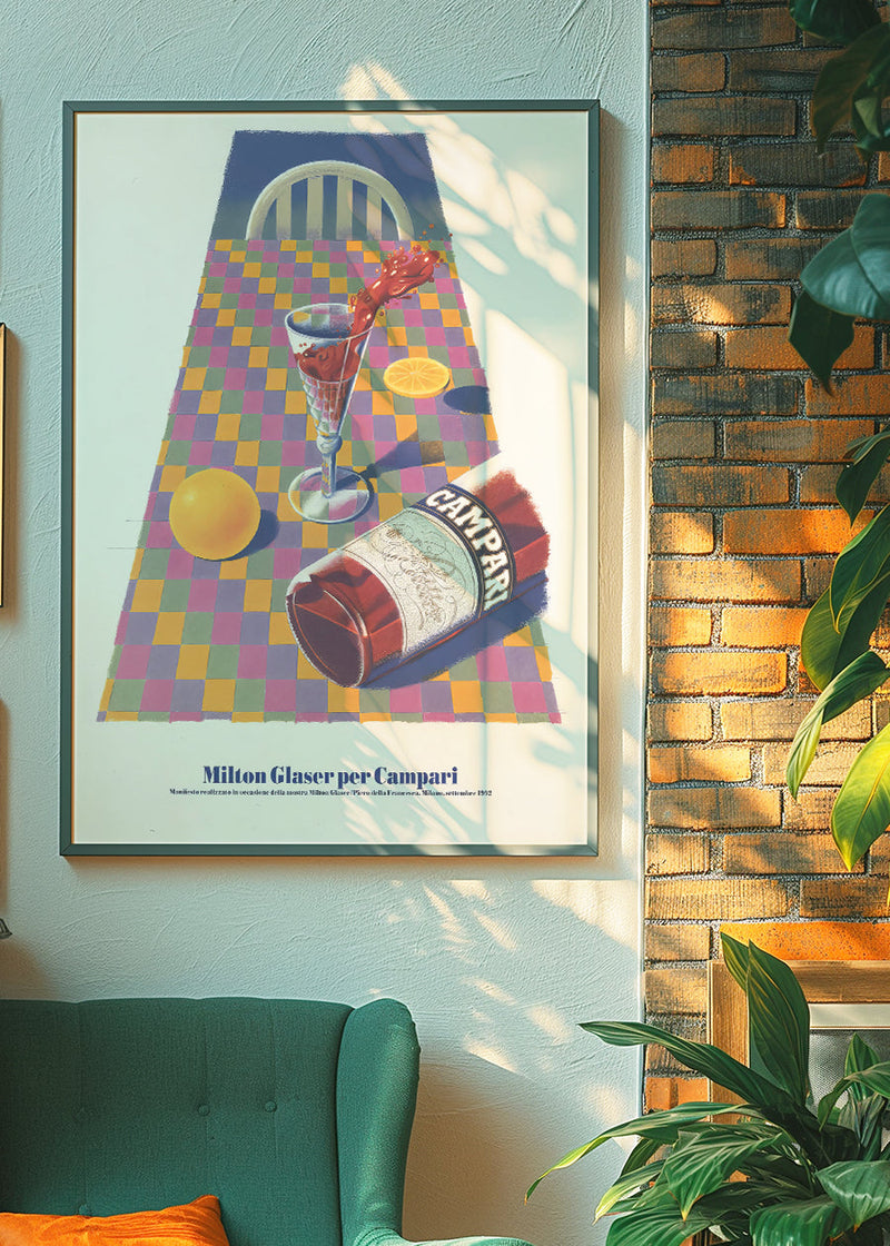 Campari Dining Table Poster Print