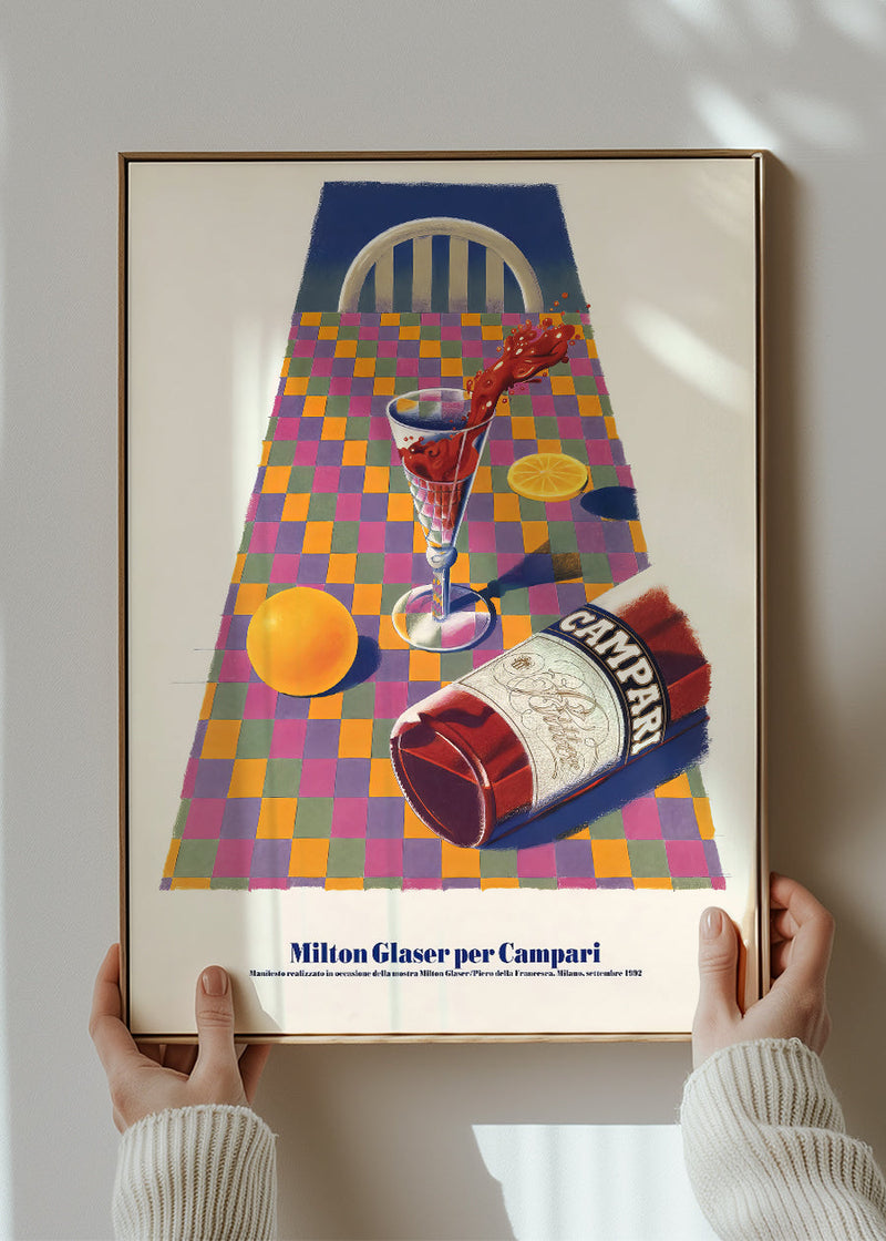 Campari Dining Table Poster Print