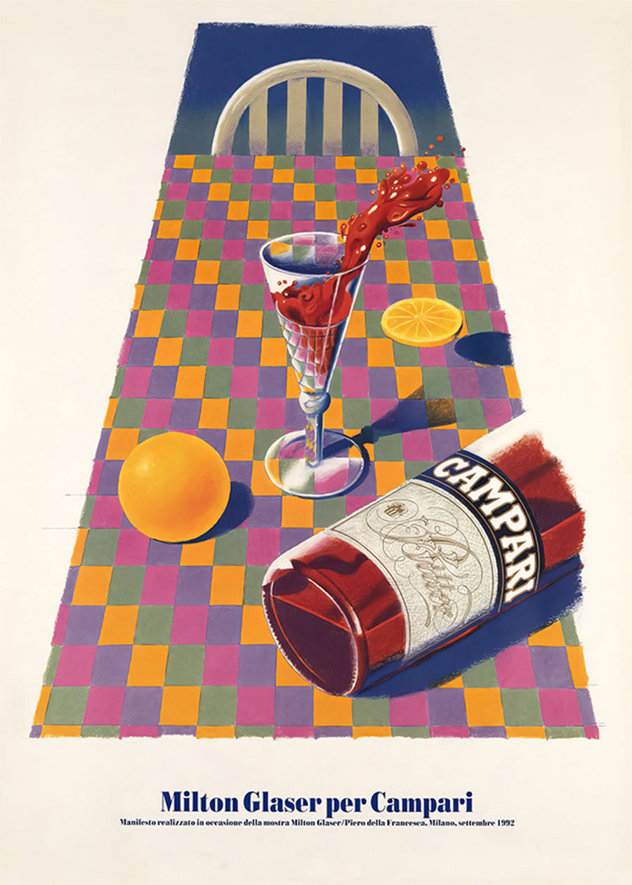 Campari Dining Table Poster Print