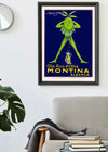 Vintage Montina Olive Oil Advertising Poster Print