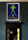 Vintage Montina Olive Oil Advertising Poster Print