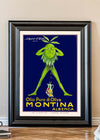 Vintage Montina Olive Oil Advertising Poster Print