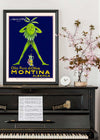 Vintage Montina Olive Oil Advertising Poster Print