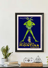 Vintage Montina Olive Oil Advertising Poster Print