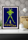 Vintage Montina Olive Oil Advertising Poster Print