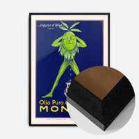 Vintage Montina Olive Oil Advertising Poster Print
