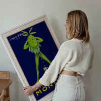 Vintage Montina Olive Oil Advertising Poster Print