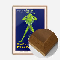 Vintage Montina Olive Oil Advertising Poster Print