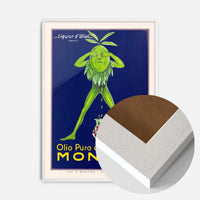 Vintage Montina Olive Oil Advertising Poster Print