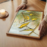 Yellow Wagtail Vintage Bird Print by Johann Friedrich Naumann