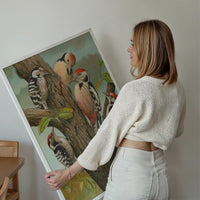 Spotted Woodpecker Vintage Bird Print by Johann Friedrich Naumann