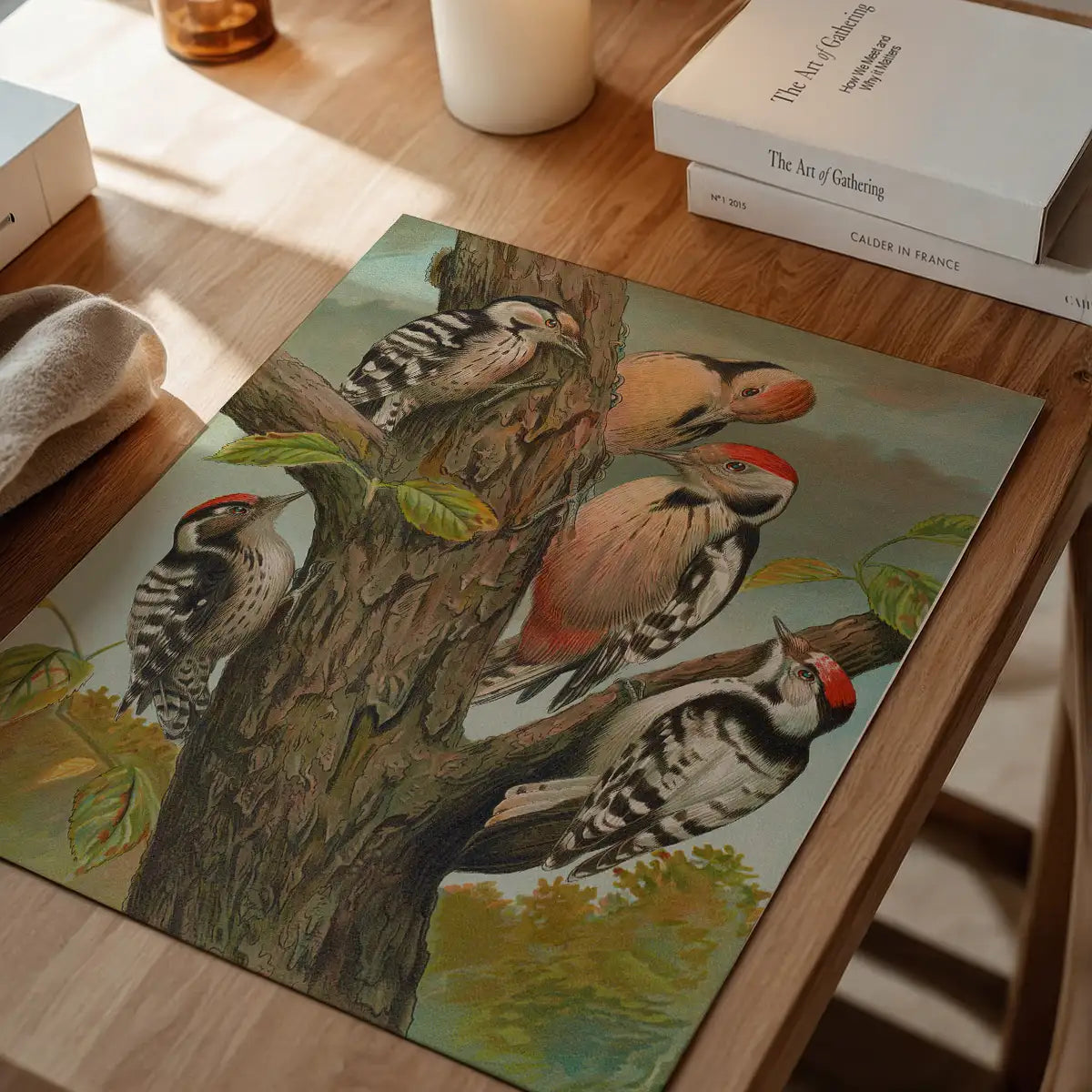 Spotted Woodpecker Vintage Bird Print by Johann Friedrich Naumann