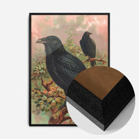 Common Raven Vintage Bird Print by Johann Friedrich Naumann