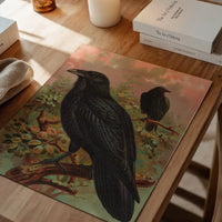 Common Raven Vintage Bird Print by Johann Friedrich Naumann