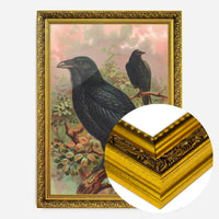 Common Raven Vintage Bird Print by Johann Friedrich Naumann