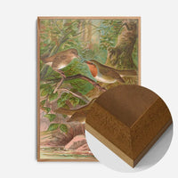 European Robin Vintage Bird Print by Johann Friedrich Naumann