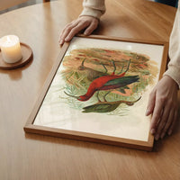 Glossy Ibis Vintage Bird Print by Johann Friedrich Naumann