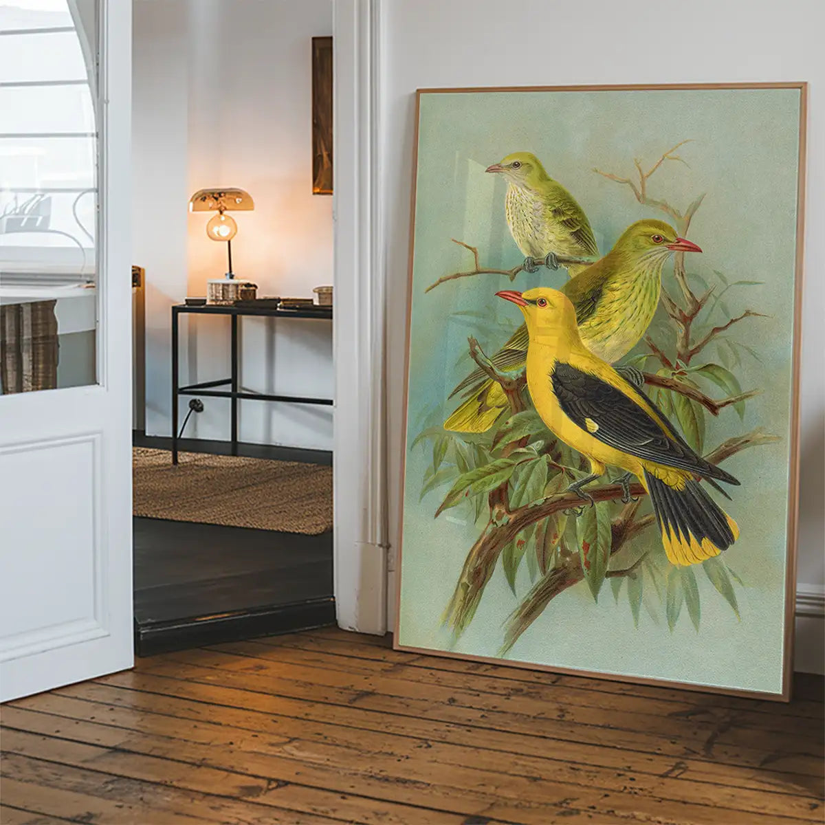 Golden Oriole Vintage Bird Print by Johann Friedrich Naumann