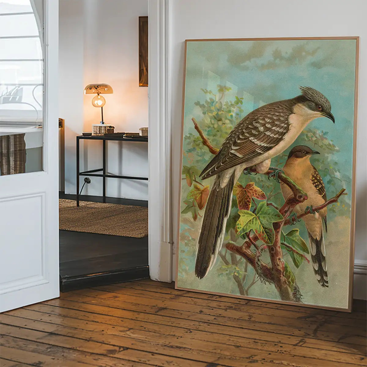 Jacobin Cuckoo Vintage Bird Print by Johann Friedrich Naumann