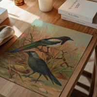 Magpies Vintage Bird Print by Johann Friedrich Naumann