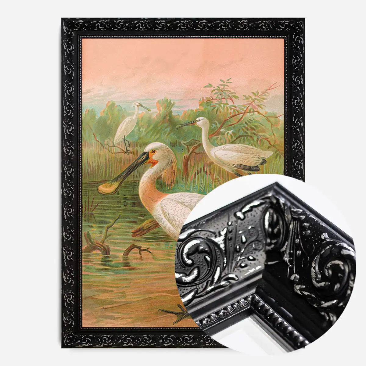 Spoonbill Vintage Bird Print by Johann Friedrich Naumann