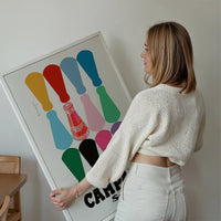 Campari Coloured Bottles Graphic Design Poster Print