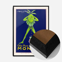 Vintage Olive Oil Montina Albenga Poster Print