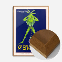 Vintage Olive Oil Montina Albenga Poster Print