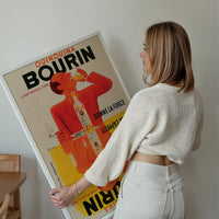 Vintage Bourin Alcohol Poster Print